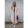 Softshellový, dlouhý trench coat