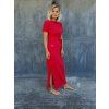 WRAP DRESS s krátkým rukávem